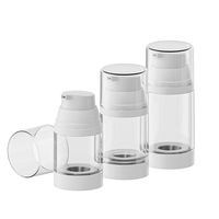Flacon pompe sans air rechargeable de 100-250 ml en gros pour emballage cosmétique – Contenant pompe sans air pour nettoyant, crème, soin de la peau, lotion