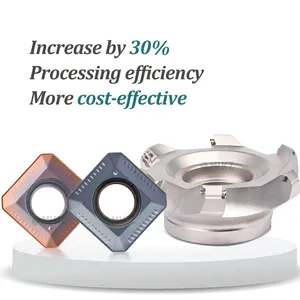 Herramientas para Tornos de Control Numérico, Insertos de Fresado SEKT/SEHT/SEMT1204AFTN, Cuchillas de Fresado de 45 Grados - Product Image 3