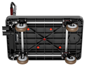 Ev ve Depo Kullanımı İçin Ağır Hizmet Tipi Platformlu Siyah Dört Tekerlekli Naylon El Arabası - Product Image 2