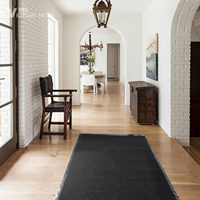 Tapis d'entrée extérieur moderne 3x10 pieds, robuste, antidérapant, imperméable, avec support en PVC rayé, pour hôtel, bureau, maison