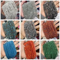 Perles rondes en turquoise pastèque de 3 mm pour la fabrication de bijoux DIY, projets d'artisanat, bracelets et fournitures pour boucles d'oreilles