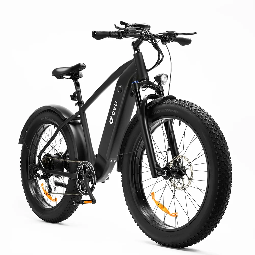26 인치 DYU 750W enduro ebike 프레임 모터 7 속도 먼지 자전거 성인 눈 전자 자전거 전기 지방 타이어 하이브리드 전자 자전거