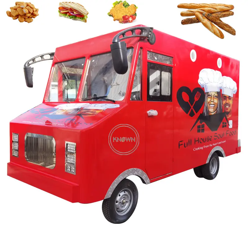 OEM Thép Không Gỉ Thực Phẩm Trailer Ice Cream Bán Hàng Tự Động Giỏ Hàng Điện Thực Phẩm Xe Tải Di Động Thực Phẩm Trailer Với Chứng Nhận CE