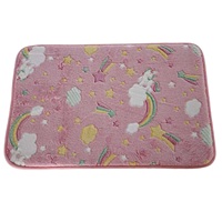 Tapis « Glowing in The Dark » pour garçons, filles et enfants, pour salon et chambre, avec support antidérapant, 50x70cm
