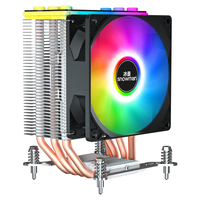 SNOWMAN X400 refroidisseur de PC d'origine 130W refroidisseur d'air CPU ventilateur de processeur 4 caloduc système de refroidissement refroidisseur d'air pour Intel LGA 115X1700 AM4/AM5