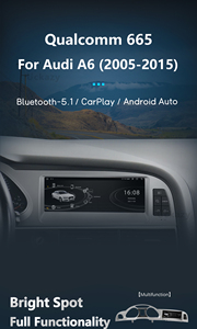 Radio con Pantalla Multimedia CarPlay de 8.8" y Android 14 para Audi A6 C6 4F 2005-2011 con Qualcomm Snapdragon <span class=keywords><strong>665</strong></span> para MMI 2G y 3G - Product Image 2