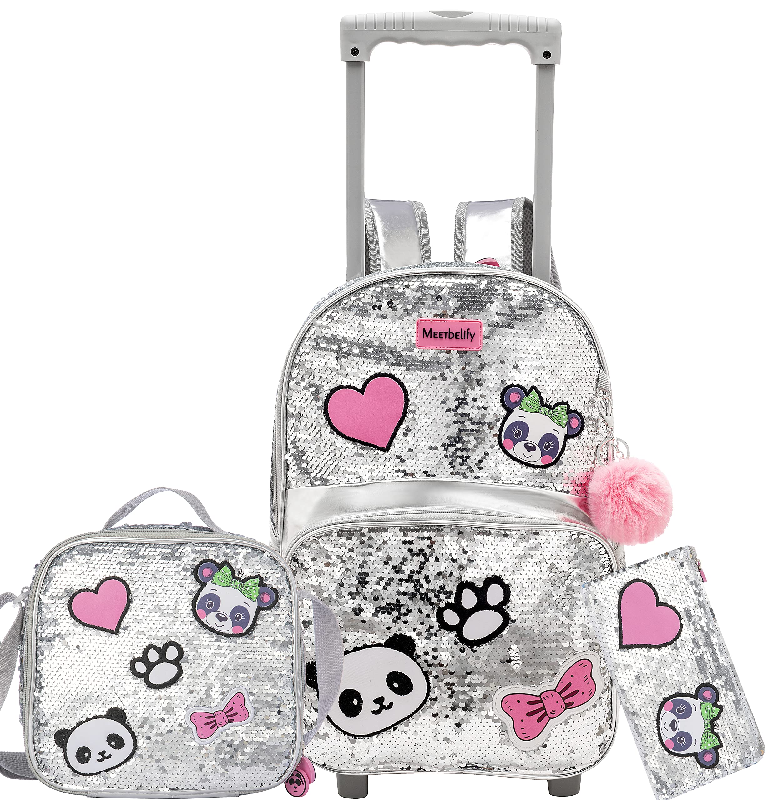 Panda con lentejuelas