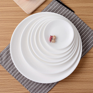 <span class=keywords><strong>Assiette</strong></span> à dîner en céramique <span class=keywords><strong>blanche</strong></span> avec bord doré personnalisé avec logo, 6/8/10/12 pouces, pour mariage, <span class=keywords><strong>restaurant</strong></span> - Product Image 5