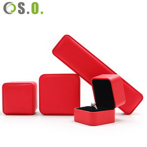 Wholesale Jewelry <b>Box</b> Set Custom Leather Packaging for <b>Earrings</b> Rings Pendants Luxury <b>Gift</b> <b>Box</b> with Logo - Product Image 6