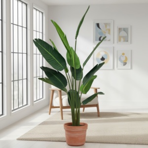 Groothandel Milieuvriendelijke UV-Bestendige Duurzame Plastic Kunstmatige Reiziger Palmbomen Realistische Waterdichte Grote Buitentuin - Product Image 2