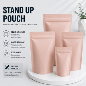 Wholesale High Quality Custom Printed Stand-up <b>Zip</b> Lock Pouch Resealable Food Packaging Stand Up Pouch <b>Bag</b> - Product Image 1