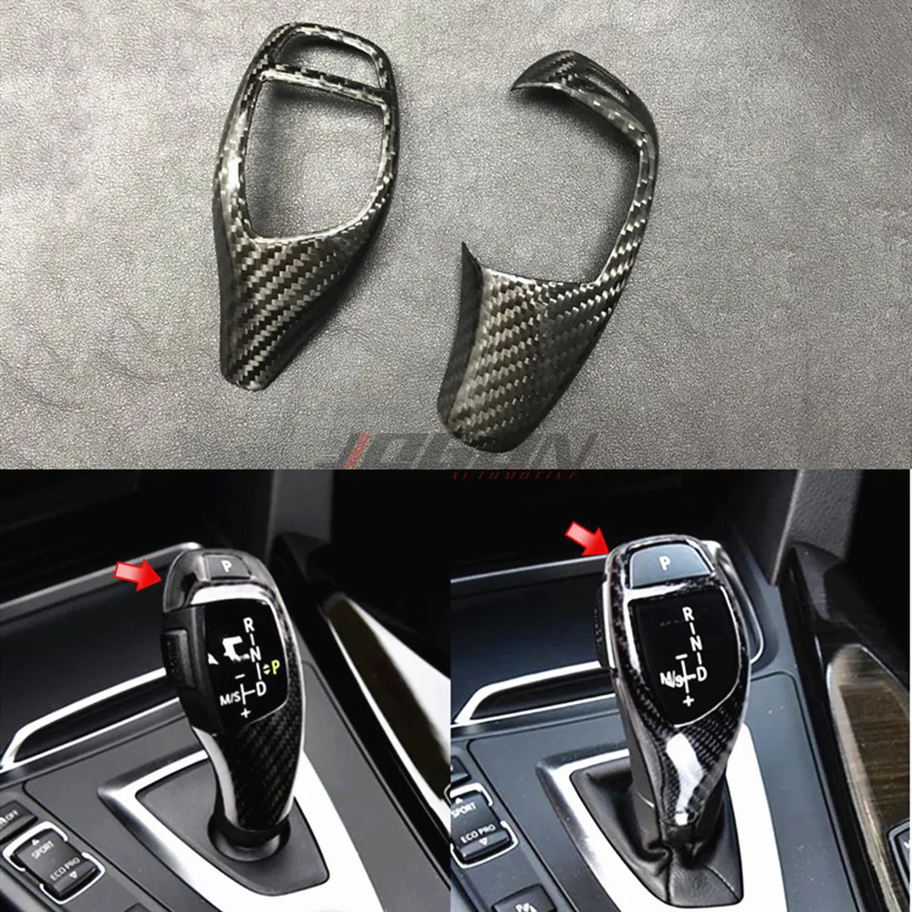 Accessories Real Carbon Car Styling Knob Sticker Panel Trim For BMW F20 F22 F31 F34 F35 F30 F32 F10 F18 F11 F07 F12 F02 F15 F16