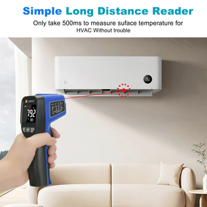 Chuyên nghiệp không tiếp xúc nhiệt kế hồng ngoại-50 ~ 580 <span class=keywords><strong>Temp</strong></span>. Range (IR) LCD ánh sáng laser nhằm Nhiệt kế kỹ thuật số XE-580 - Product Image 3