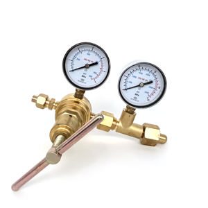 Régulateur de gaz haute pression en acier inoxydable 316L PTFE avec manomètre diaphragme à débit moyen CV méthane O2 CO2 co2 réducteur de pression - Product Image 5