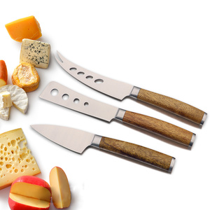 Jaswehome 4-Piece Modern Durable Stainless Steel <strong>Cheese</strong> <strong>Knife</strong> <strong>Set</strong> with Wood Handle <strong>Cheese</strong> Tools Cutlery Tableware - Product Image 2