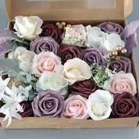 FC013 cadeau de Festival fleur de savon en forme de cœur Rose artificielle parfum fait à la main Rose boîte cadeau de luxe pour fête de mariage