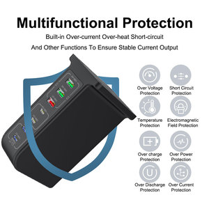 Station <span class=keywords><strong>de</strong></span> charge multiport 105W Super Fast Charging 4C3A US EU UK AU pour ordinateur portable/<span class=keywords><strong>Apple</strong></span>/iPhone16/15/14/Android - Product Image 4