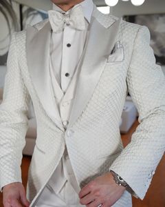 Costume de luxe pour homme <span class=keywords><strong>italien</strong></span>, couleurs variées, blazer, pantalon, ensemble 3 pièces, jacquard, soirée, bal, mariage, costume de marié, smoking - Product Image 3
