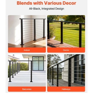 HONSUN Garde-corps en <span class=keywords><strong>aluminium</strong></span> de qualité supérieure, montage sur poteau, pour balcon, main courante, <span class=keywords><strong>balustrade</strong></span>, garde-corps en <span class=keywords><strong>aluminium</strong></span> - Product Image 6
