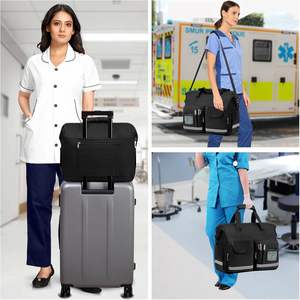 Bolsa Médica Nacional para Doctores y Enfermeras - Bolsa de Emergencia de Poliéster Resistente al Agua con Compartimento para Trauma, Color Rojo, para Paramédicos y Personal de Emergencias - Product Image 6