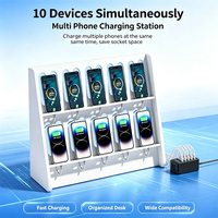 Hub de charge rapide USB multi-ports JYWD - Noir, station de charge USB universelle 10-30 ports pour plusieurs appareils