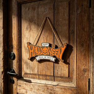 Nouvelle Décoration Murale Créative de Halloween, Style Campagne Américaine, Imprimée, pour Porte ou Mur, Idéale pour l'Export - Product Image 1