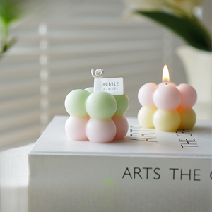 Vela Perfumada con Forma <span class=keywords><strong>de</strong></span> <span class=keywords><strong>Cubo</strong></span> <span class=keywords><strong>de</strong></span> <span class=keywords><strong>Rubik</strong></span> Pequeño en Degradado, Regalo <span class=keywords><strong>de</strong></span> Cumpleaños, Recuerdo, Adorno Decorativo, Vela <span class=keywords><strong>de</strong></span> Dos Colores, Cera Modeladora - Product Image 1