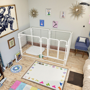 Özel yüksek kaliteli rahat ferforje büyük köpek sandık açık kulübesi Modern tarzı küçük hayvanlar ve köpekler için - Product Image 1