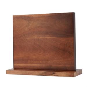 Porte-couteaux magnétique en bois d'acacia, support à couteaux de cuisine magnétique double face - Product Image 1