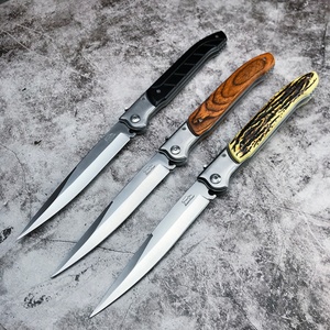Couteau de poche EDC polyvalent pour l'extérieur, outil de survie et de chasse, couteau pliant multi-usage portable en acier inoxydable 420, DIY - Product Image 2