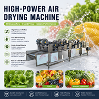 Hogesnelheidsdroogmachine voor groenten en fruit, ontwatering van aardappelen en wortelen, oppervlaktewaterverwijdering, luchtstroomdroger voor voedselverwerking