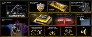 โทรศัพท์มือถือ LAGENIO Panther 2 Pro รุ่นทนทาน หน้าจอ 6.7 นิ้ว HD+ 120Hz ความจุ 8+256GB กล้องหลัง 50MP กล้องหน้า 8MP ชิปประมวลผล Unisoc T7250 แบตเตอรี่ 5150mAh รองรับการชาร์จเร็ว 18W - Product Image 4