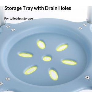 Elderly Anti-slip Shower <b>Chair</b>, Bathroom Safety Bath <b>Chair</b> with Detachable Armrest & Backrest, Height Adjustable Shower Seat - Product Image 5