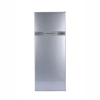 Réfrigérateur-congélateur à double porte 218L, alimenté par énergie solaire 12V DC, fabriqué en Chine, disponible à Dubaï