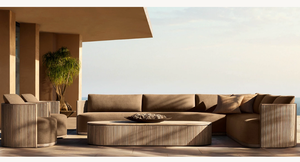 Ensemble <span class=keywords><strong>de</strong></span> meubles imperméables durables canapé sectionnel d'extérieur mobilier d'extérieur en teck avec coussins ensemble <span class=keywords><strong>de</strong></span> canapés - Product Image 6