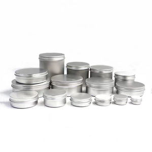 Stock tondo in alluminio argento contenitore barattolo di latta contenitore vaso vasetti cosmetici 5g a 250g alluminio metallo alluminio imballaggio - Product Image 6