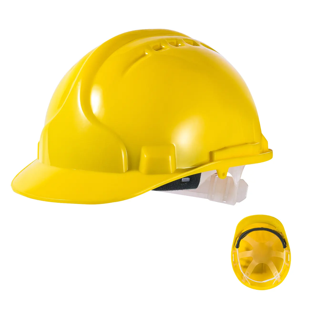 YS-ND018 hdpe capacete de segurança resistente com ventilação, chapéu duro com ce, segurança de construção