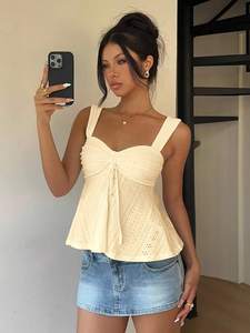 Nuevo Estilo Verano 2026, Top Halter Sexy y Versátil para <span class=keywords><strong>Chicas</strong></span>, Chaleco Corto para Mujer, Ideal para Ir de Compras y a la Playa - Product Image 1