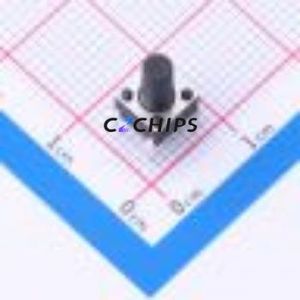 TS6695CJ 250gf 009 Tactile Switch Through hole-4P,6x6mm Switch Single Pole Single Throw Round Button 2.5N Through Hole - Product Image 1