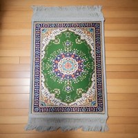 Tapis de prière musulman en polyester extra large, doux et confortable pour la maison et les voyages, tapis de salon