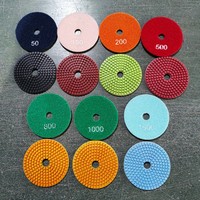 LITTLE ANT Disque de polissage diamanté à mousser de 4 pouces (100 mm) pour le polissage en usine du béton, du granit, du quartz et des comptoirs en pierre