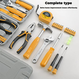 Juego <span class=keywords><strong>de</strong></span> <span class=keywords><strong>Herramientas</strong></span> para el Hogar, Esencial para el Mantenimiento Diario, Incluye Alicates Combinados, Martillo, Llave Inglesa y Caja <span class=keywords><strong>de</strong></span> <span class=keywords><strong>Herramientas</strong></span> Compacta - Product Image 4