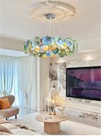 Lustre suspendu moderne industriel minimaliste en verre avec abat-jour en canne, E12 LED, télécommande, variateur d'intensité, blanc chaud, décoration élégante pour la maison