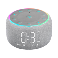 Réveil numérique stéréo 5W à intensité réglable automatiquement avec machine à bruit blanc et 24 sons de sommeil, design moderne pour bureau