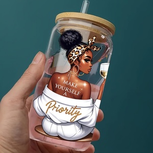 Calcomanías 3D para Vasos de Navidad, Resistentes a los Rayos UV, Impresión por Transferencia de Calor Suave, Adhesivos Impermeables y Lavables para Bolsas de Algodón y Tazas - Product Image 3