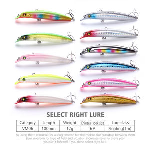 Personalización completa Blue Fox 10cm12g flotante Golden Jerkbait Long Casting Chatter Bait venta al por mayor carpa lubina pesca Minnow señuelos - Product Image 2