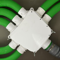 Boîte de distribution en plastique de qualité CVC personnalisée silencieux pour système de ventilation boîte à air PP / ABS avec douilles