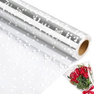 Rollo de Película Retráctil Transparente Impresa con Diseño Personalizado, a Prueba de Humedad, para Envolver Regalos y Cestas de Artesanía - Product Image 1