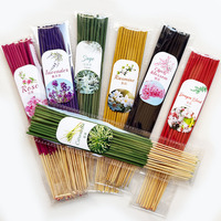 Article populaire : Encens en spirale aromatisé 22 cm, 100 % naturel, en sachet, pour diffusion, yoga, aromathérapie, purification de l'air, en bois coloré