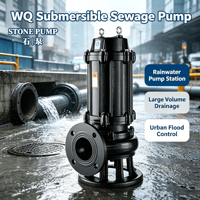Pompe submersible WQ pour eaux usées, haute efficacité, pour le contrôle des inondations urbaines et des eaux de pluie